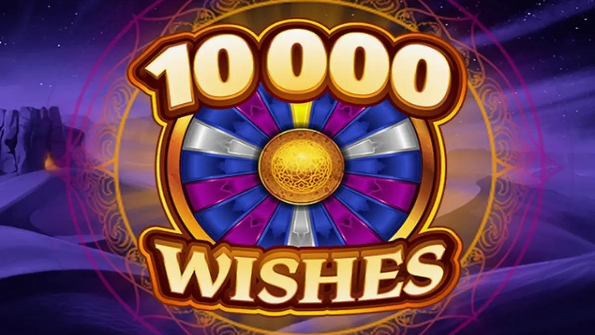 Interface do jogo de slot 10000 Wishes com tema de fantasia